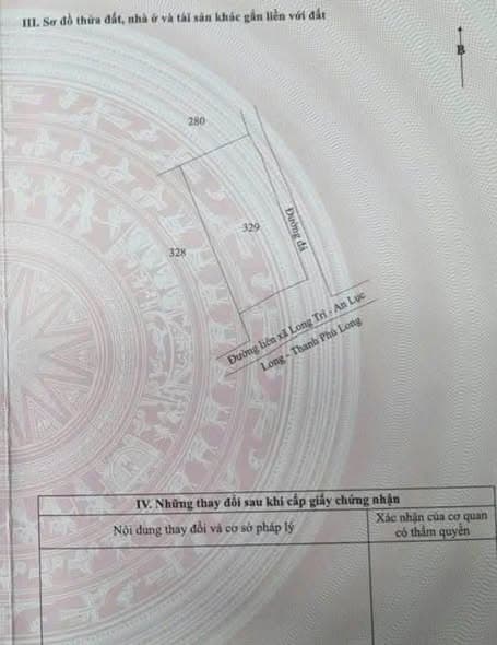 Bán Đất Lúa 1195m2 Hai Mặt Tiền Tại Châu Thành, Long An - Giá Tốt, Sổ Đỏ Full Thổ Cư